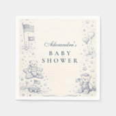 American Boy All American Baby Shower スタンダードカクテルナプキン (正面)