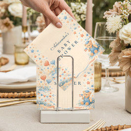 American Boy Red White Blue Baby Shower スタンダードカクテルナプキン