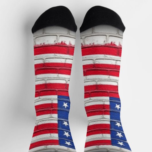 AMERICAN BRICK FLAG ソックス (上部)