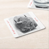 American Buffalo スクエアペーパーコースター (アングル)