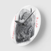 American Buffalo ラウンド壁時計 (傾斜)