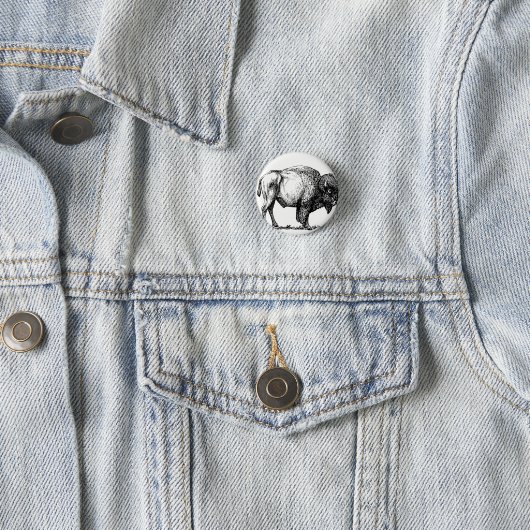 American Buffalo Bison 缶バッジ (インサイチュ)