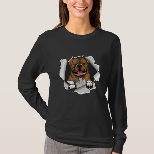 American bulldog Dog    For Father s Day Tシャツ (正面)