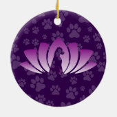 American Bulldog Ornament (Om Logo) セラミックオーナメント (裏面)
