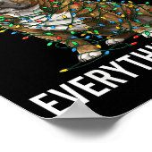 American Bully Christmas I'm Fine Everything Is Fi ポスター (角)