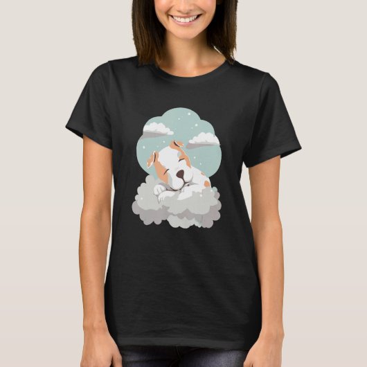 American Bully Cuddle Shirt Clouds Dream Tシャツ (正面)