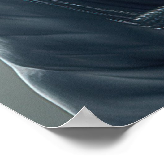 American Bully Hipster Dog Poster ポスター (角)