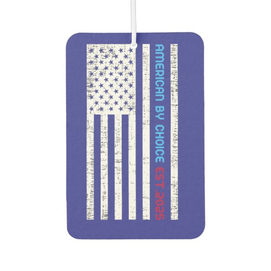 American By Choice Est.2025 カーエアーフレッシュナー (正面)