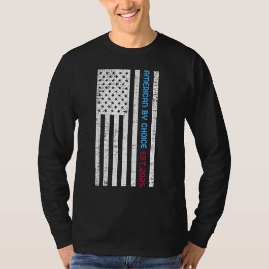 American By Choice Est.2025 Tシャツ (正面)