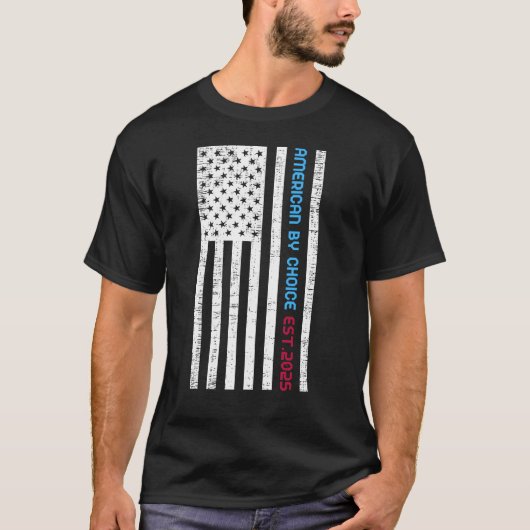 American By Choice Est.2025 Tシャツ (正面)