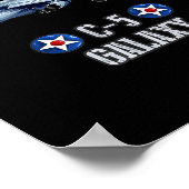 American C-5 Galaxy Military Transrt Aircraft  ポスター (角)