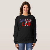 American Canadian Flag apparel America Canada Patr スウェットシャツ (正面フル)