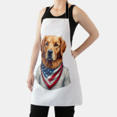 American Canine Golden Retriever Vintage Tee エプロン (インサイチュ)