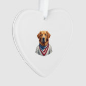 American Canine Golden Retriever Vintage Tee オーナメント (正面)