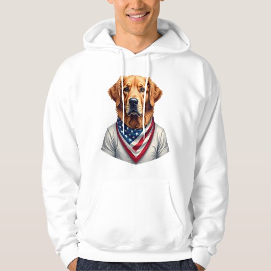 American Canine Golden Retriever Vintage Tee パーカ (正面)