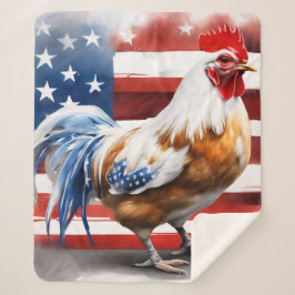 American Chicken シェルパブランケット