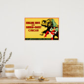 AMERICAN CIRCUS Ringling BrosヴィンテージAcrobat Show ポスター (キッチン)