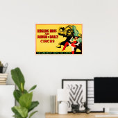 AMERICAN CIRCUS Ringling BrosヴィンテージAcrobat Show ポスター (ホームオフィス)