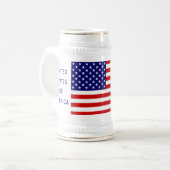 American Citizen Flag Beer Stein by Janz ビールジョッキ (正面左)
