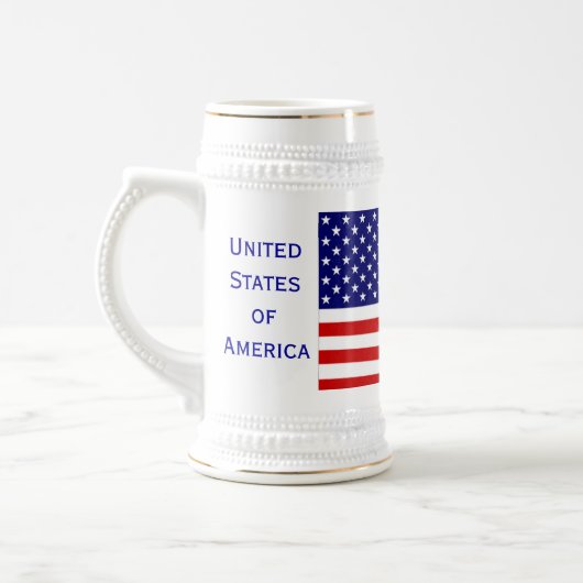 American Citizen Flag Beer Stein by Janz ビールジョッキ (左)