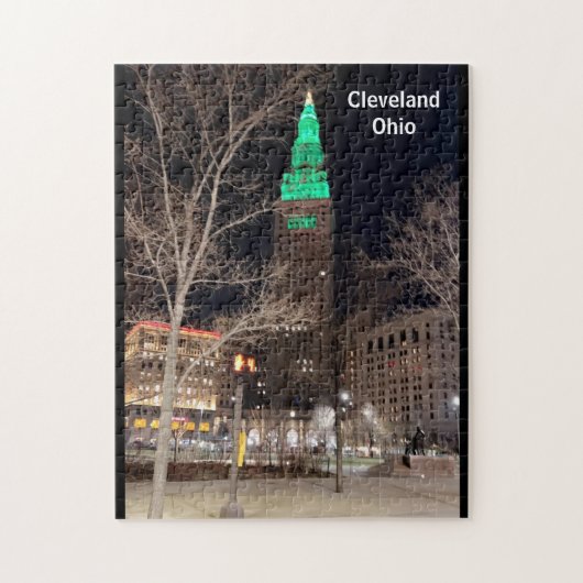 AMERICAN CITY CLEVELAND OHIO JIGSAW PUZZLE ジグソーパズル (縦)