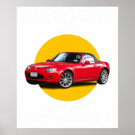 american classic genuine quality limited edition M ポスター (正面)