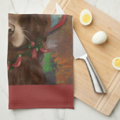 American Cocker Spaniel  キッチンタオル (四つ折り)