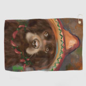 American Cocker Spaniel  ゴルフタオル (横)