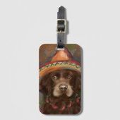 American Cocker Spaniel  ラゲッジタグ (正面縦)