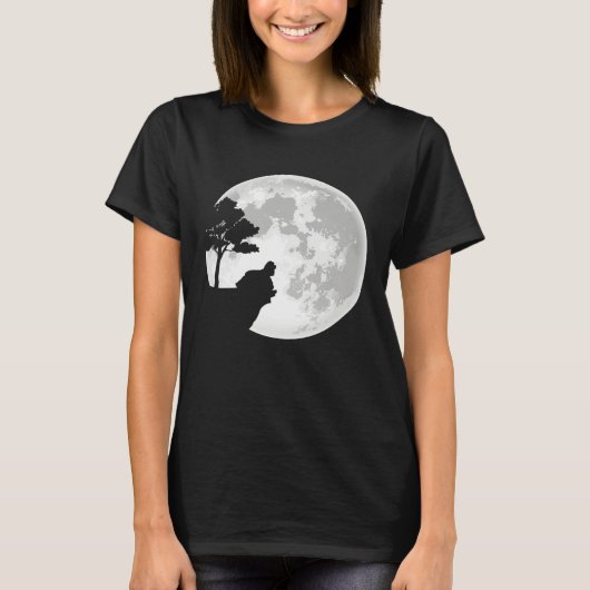 American Cocker Spaniel Moon Halloween Costume Tシャツ (正面)