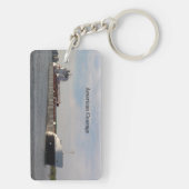 American Course長方形キーチェーン キーホルダー (裏面)