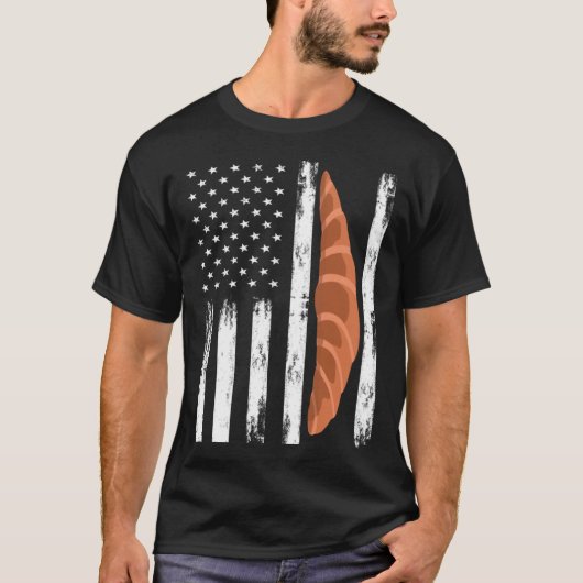 American Croissant Outfit USA Flag Baking Tシャツ (正面)