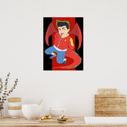 American Dragon  Jake Long ポスター (キッチン)