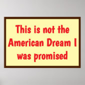 American Dream Promised ポスター (正面)