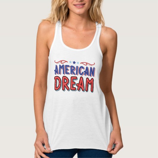 American Dream Tank Top – Patriotic Women’s Summer タンクトップ (正面)
