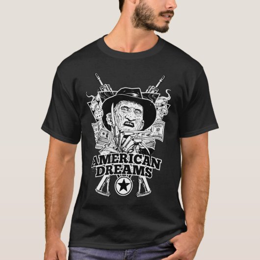 American Dreams Tattoo Art Style T Shirt Tシャツ (正面)