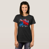 American Dump Truck 4th Of July Fourth Toddler Boy Tシャツ (正面フル)