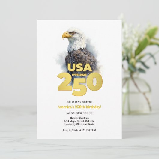 American Eagle America's 250th Anniversary 招待状 (スタンド正面)