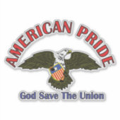 American Eagle Crest God Armeth the Patriot 1812 シール (正面)