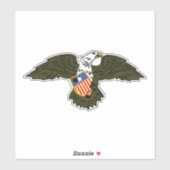 American Eagle Crest God Armeth the Patriot 1812 シール (シート)