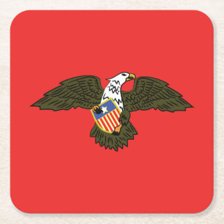 American Eagle Crest God Armeth the Patriot 1812 スクエアペーパーコースター