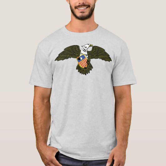 American Eagle Crest God Armeth the Patriot 1812 Tシャツ (正面)