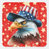 American Eagle Flag スクエアシール (正面)
