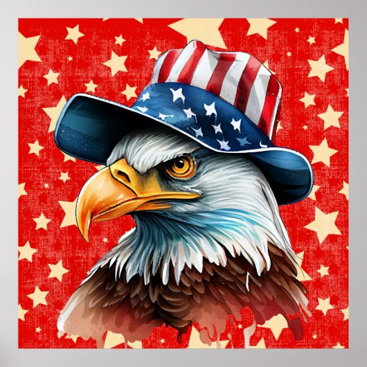 American Eagle Flag ポスター (正面)
