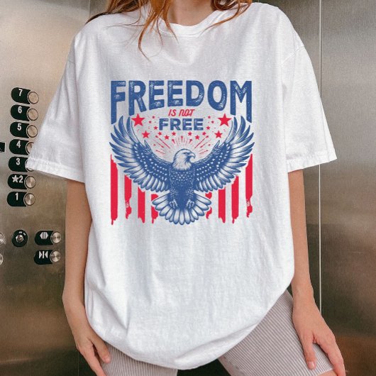 American Eagle Freedom 7月4日シャツユニセックスー Tシャツ
