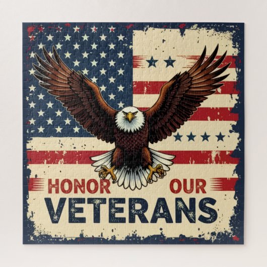 American Eagle Honor Our Veterans ジグソーパズル (縦)