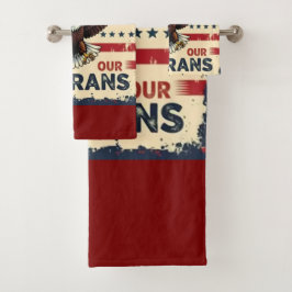 American Eagle Honor Our Veterans Bath Towel Set バスタオルセット