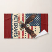 American Eagle Honor Our Veterans Bath Towel Set バスタオルセット (ハンドタオル)