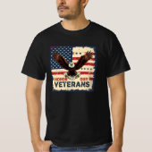 American Eagle Honor Our Veterans Black T-Shirt Tシャツ (正面)