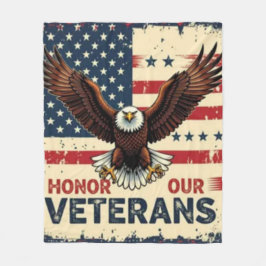 American Eagle Honor Our Veterans Fleece Blanket フリースブランケット